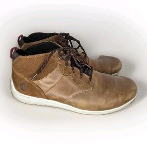Dunham Fit Smart Lace Chukka Size 10.5 4E Extra Wide Brown Boot Shoe Mens